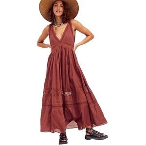 Free people Carla lace maxi dress